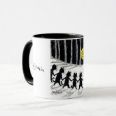 Vollmond und Katzen, Louis Wain Tasse (Vorderseite Links)