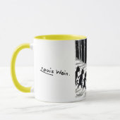 Vollmond und Katzen, Louis Wain Tasse (Links)