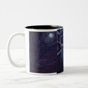 Vollmond- und Nightsong-Tasse Zweifarbige Tasse