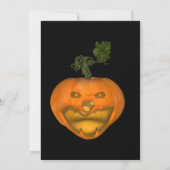 Vollmond und Spuk Friedhof Halloween Einladung (Rückseite)