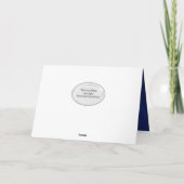 Vollmond und Wolke denken Karte (Rückseite)