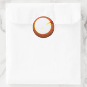 Vollmond verzaubern runder aufkleber (Tasche)