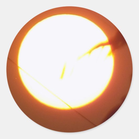 Vollmond verzaubern runder aufkleber (Vorderseite)