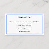 Vollmond Visitenkarte (Rückseite)