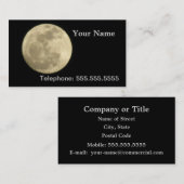 Vollmond Visitenkarte (Vorne/Hinten)