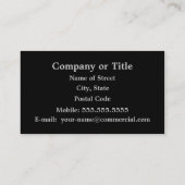 Vollmond Visitenkarte (Rückseite)