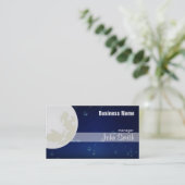 Vollmond-Visitenkarte Visitenkarte (Stehend Vorderseite)