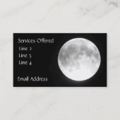 Vollmond-Visitenkarten Visitenkarte (Vorderseite)