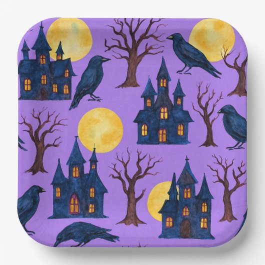 Vollmond von Natasha Us Pappteller (Vorderseite)