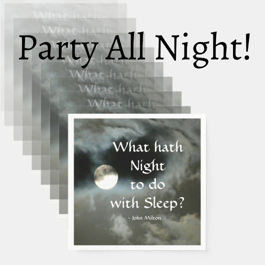 Vollmond Was hat Nacht mit Schlafen zu tun? Serviette