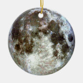 Vollmond-Weihnachten Keramikornament (Vorne)