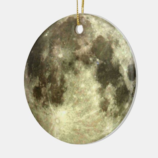 Vollmond-Weihnachten Keramikornament (Links)