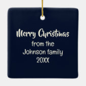 Vollmond Weihnachtsschmuck (Rückseite)