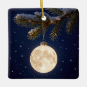 Vollmond Weihnachtsschmuck (Vorderseite)