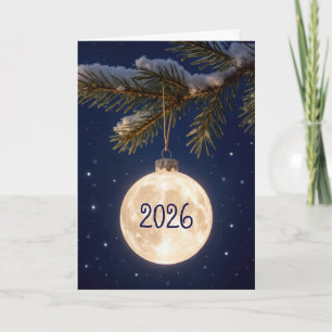 Vollmond Weihnachtsschmuck 2025 Karte