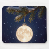 Vollmond Weihnachtsschmuck Mousepad (Vorne)