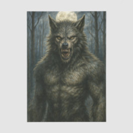 Vollmond Werewolf Dekoupage Tissue Paper Seidenpapier