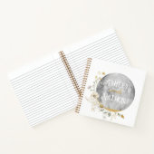 Vollmond-Wildblume Goldmedaille Notizblock (Innenseite)