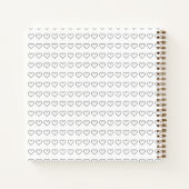 Vollmond-Wildblume Goldmedaille Notizblock (Rückseite)