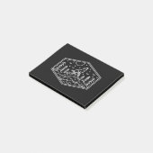 Vollmond Wolf 3 Post-it Klebezettel (angewinkelt)