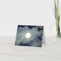Vollmond Wolken Natur Danke Karte