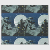 Vollmond-Wrapping-Papier für das Spuk Haus Geschenkpapier (Flach)