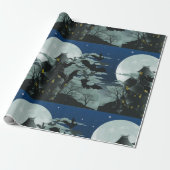 Vollmond-Wrapping-Papier für das Spuk Haus Geschenkpapier (Ungerollt)