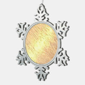 Vollmond-Zinnenschneeflocke Schneeflocken Zinn-Ornament (Rechts)