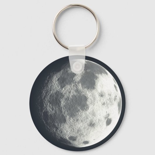 Vollmond Zipper-Pull & Gepäckanhänger, Schlüsselan Schlüsselanhänger (Vorderseite)