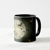 Vollmond zu Halloween Tasse (VorderseiteRechts)