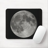 Vollmondansicht von der Erde Mousepad (Mit Mouse)