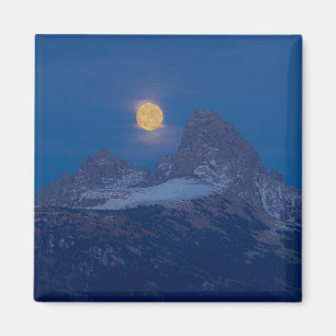 Vollmondaufgang   Grand Teton Driggs, Idaho Magnet