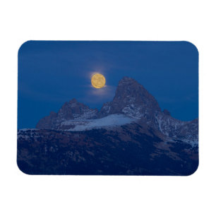 Vollmondaufgang   Grand Teton Driggs, Idaho Magnet