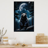 Vollmondbär Poster (Küche)