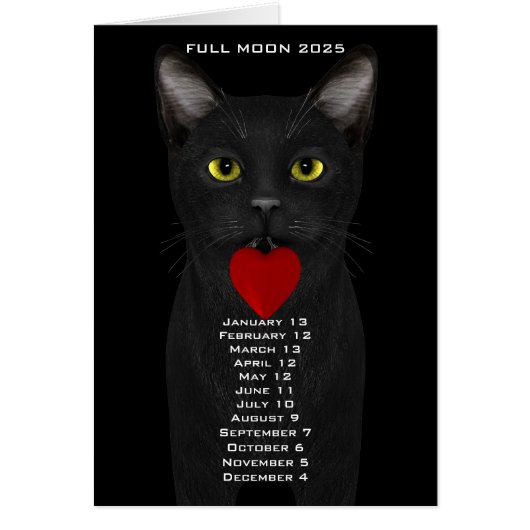 Vollmonddaten 2025 (Vorne)