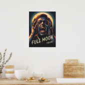Vollmondfliegen | Werewolf Poster (Küche)