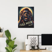 Vollmondfliegen | Werewolf Poster (Heimbüro)