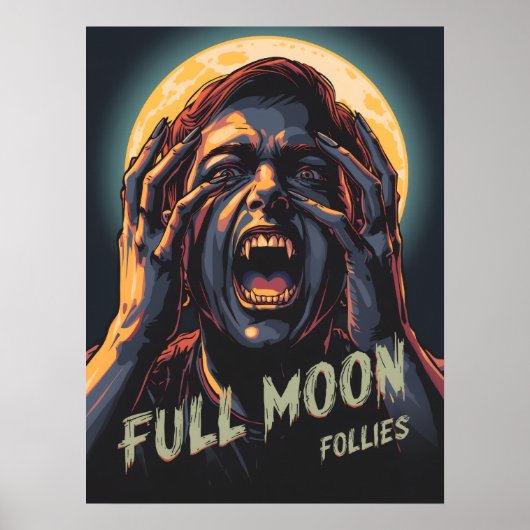 Vollmondfliegen | Werewolf Poster (Vorne)