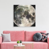 Vollmondfoto Leinwanddruck (Insitu (Wohnzimmer))