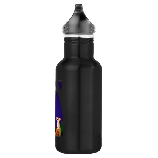 Vollmondfuchs Edelstahlflasche (Rechts)