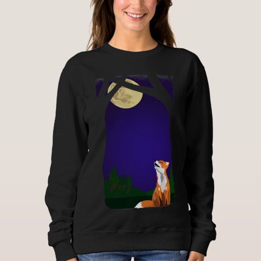 Vollmondfuchs Sweatshirt (Vorderseite)