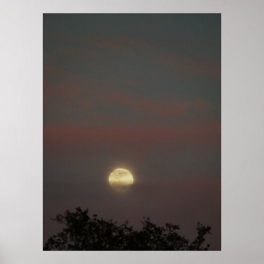 Vollmondglühen Poster (Vorne)