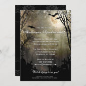 Vollmondgraveyard-Party Einladung Halloweens (Vorne/Hinten)