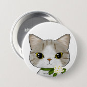 Vollmondkatze Button (Vorne & Hinten)