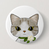 Vollmondkatze Button (Vorderseite)
