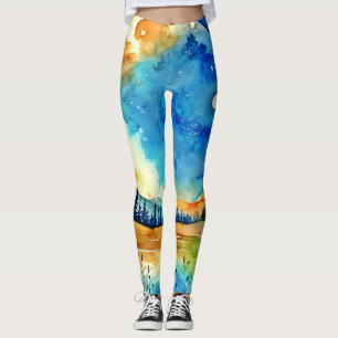 Vollmondmalerei Leggings