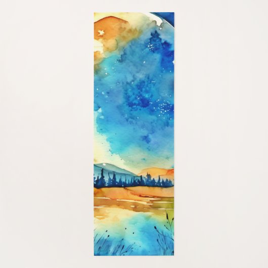 Vollmondmalerei Yogamatte (Rückseite)