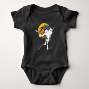 Vollmondmission: Katze Ninja Baby Strampler
