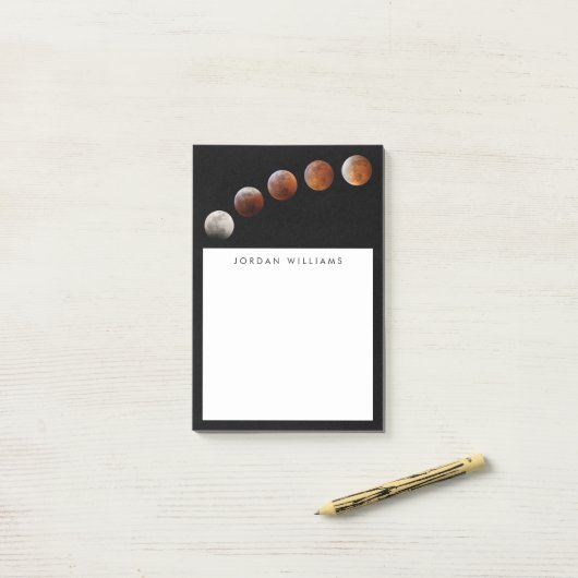 Vollmondphasen Lunar-Eclipse | Colorado Post-it Klebezettel (Auf Schreibtisch)