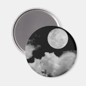 VOLLMONDSCHWUNKTE SCHWARZ UND WEISS MAGNET (Vorderseite/Rückseite)